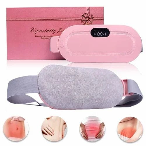 Portable Cordless Heating Pad for Menstrual Cramps Relief, for Stomach, 3-Speed Temperature Adjustment and -Speed Massage Modes, Back and Belly Heating Pad for Women
